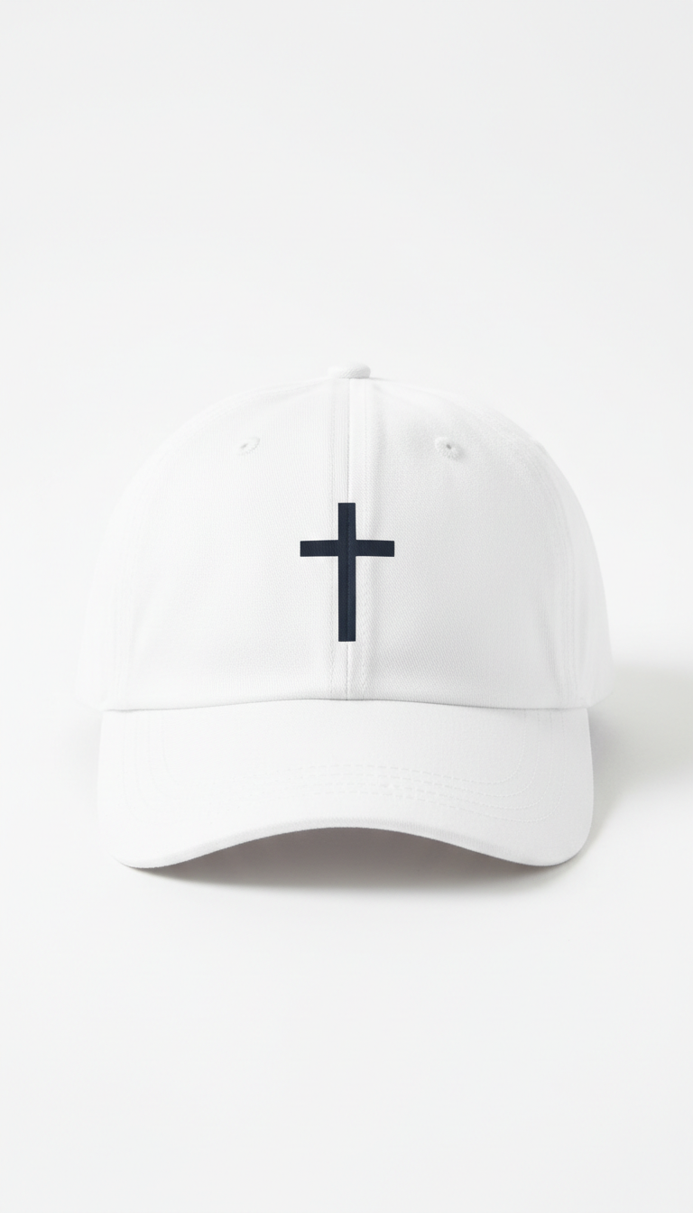 White Cross Hat