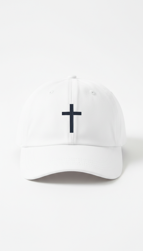 White Cross Hat