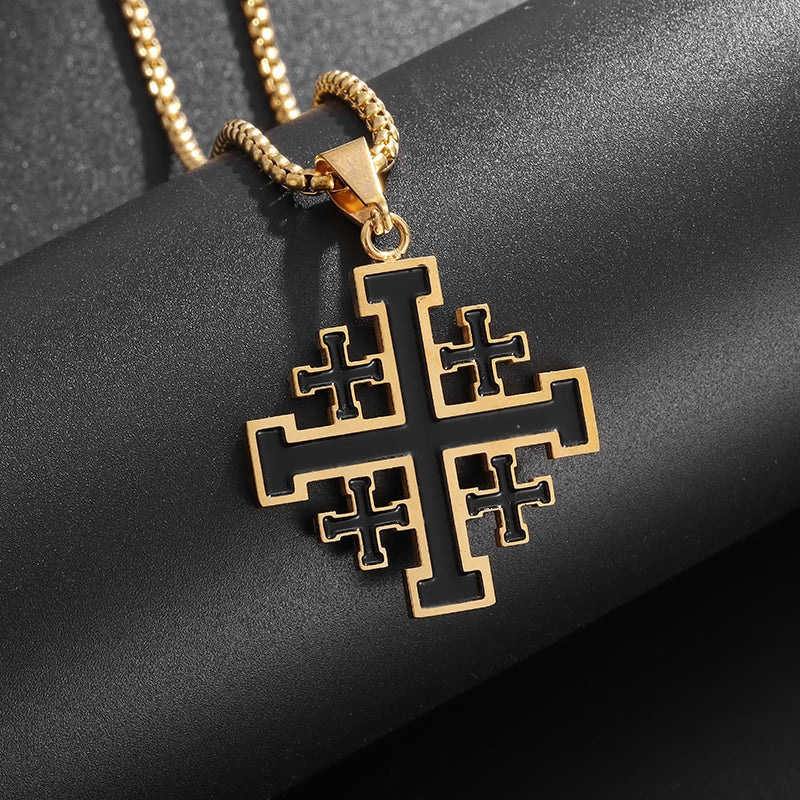 Jerusalem Cross Necklace Pendant