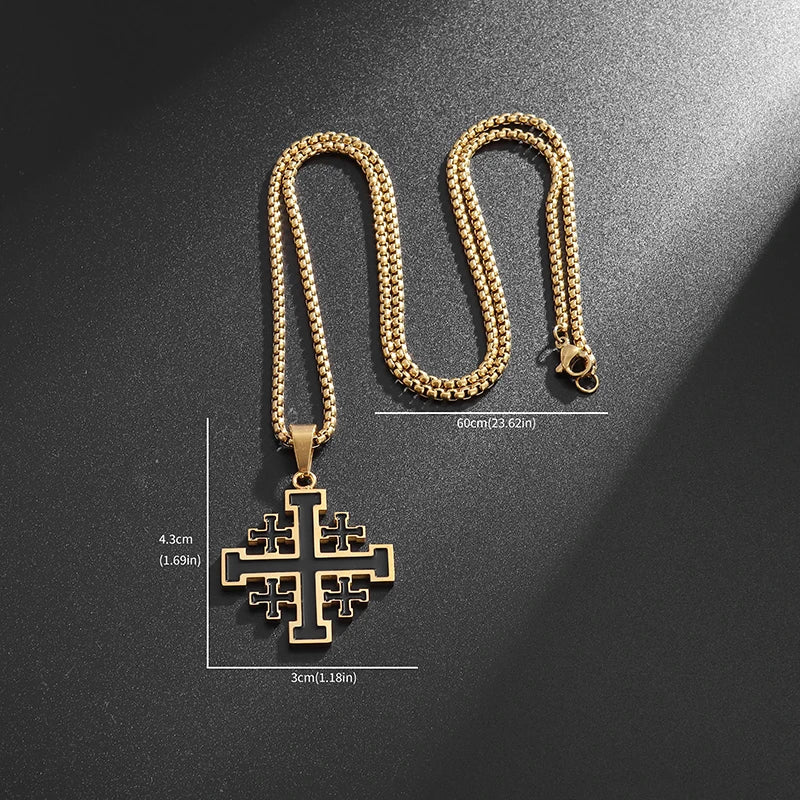 Jerusalem Cross Necklace Pendant