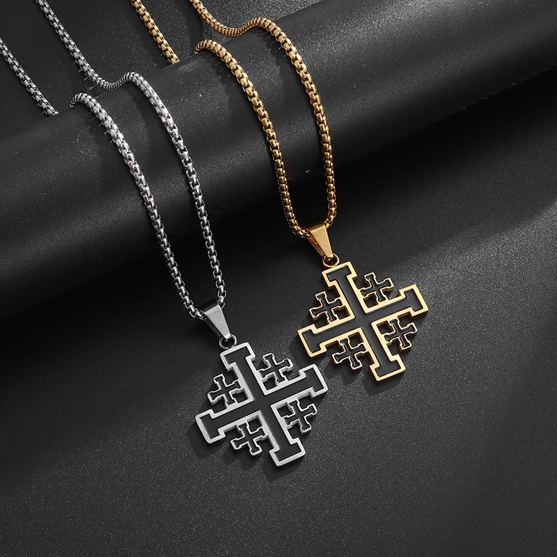 Jerusalem Cross Necklace Pendant