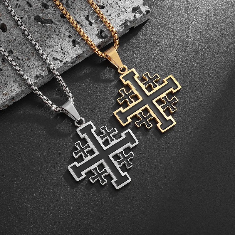 Jerusalem Cross Necklace Pendant